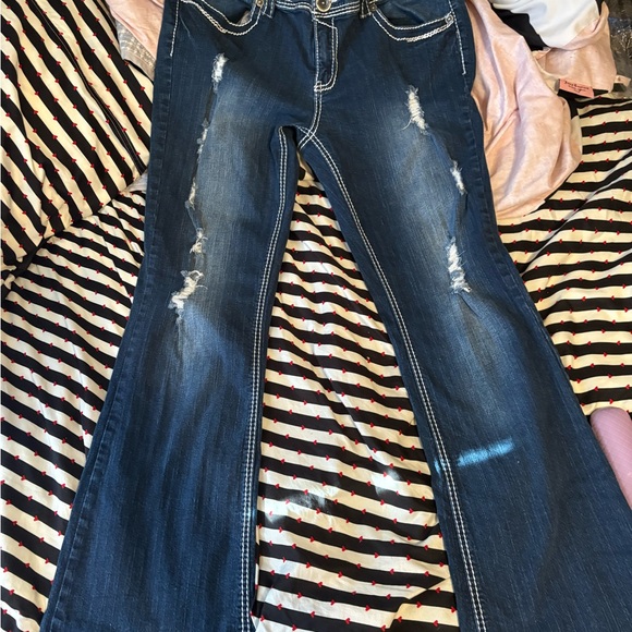 Rue21 Dark Blue Flare Jeans - Picture 1 of 5
